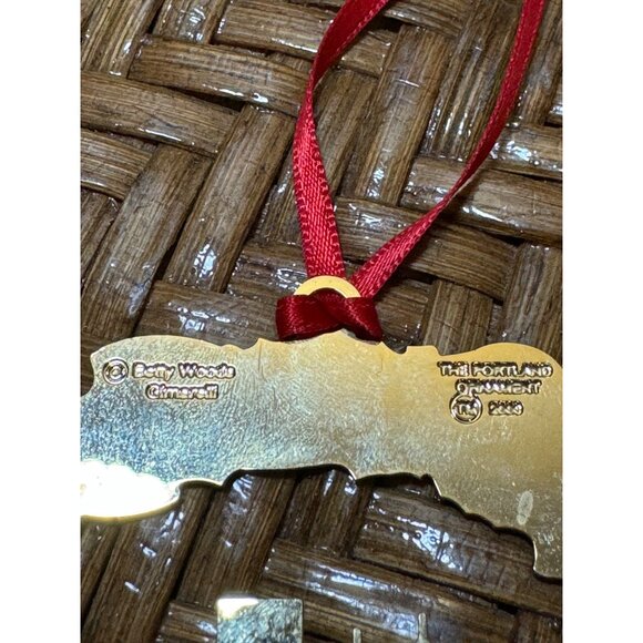 Vintage Portland Oregon Christmas Ornaments 2000-2005 Gold Tone Enamel Signed - Picture 8 of 13